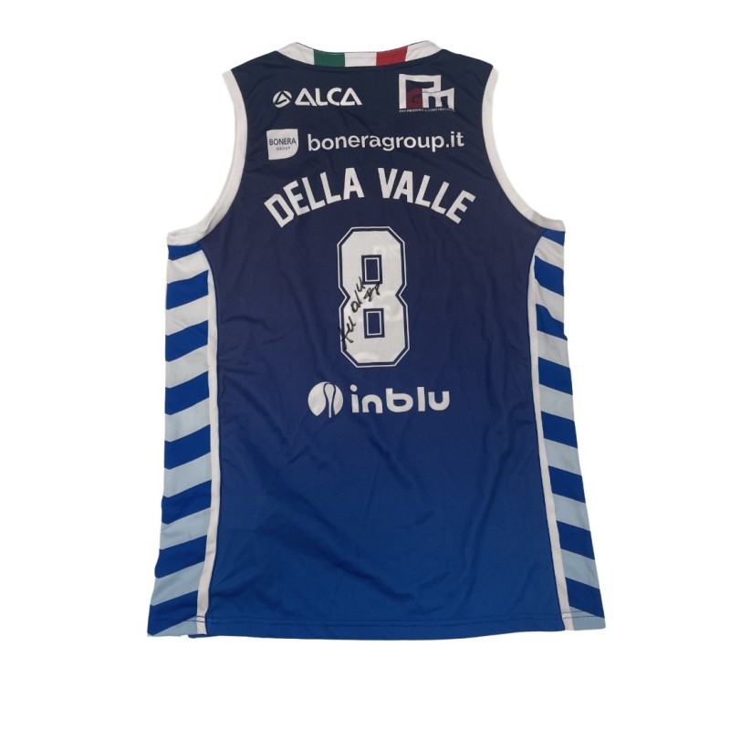 Della Valle's Unwashed Signed Kit, Germani Brescia vs Generazione Vincente Napoli Basket, Italy Cup 2024
