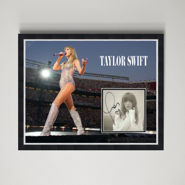 Taylor Swift Signed Display