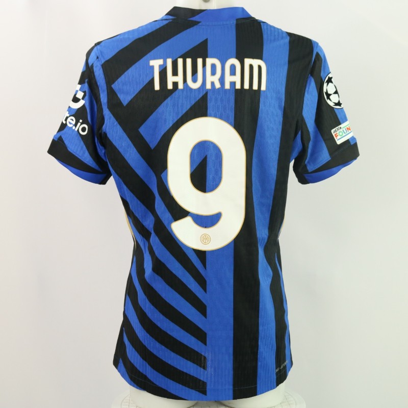 Thuram's Inter Match-Issued Shirt, Champions League 2024/25