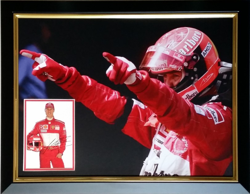 Michael Schumacher Signed and Framed F1 Display