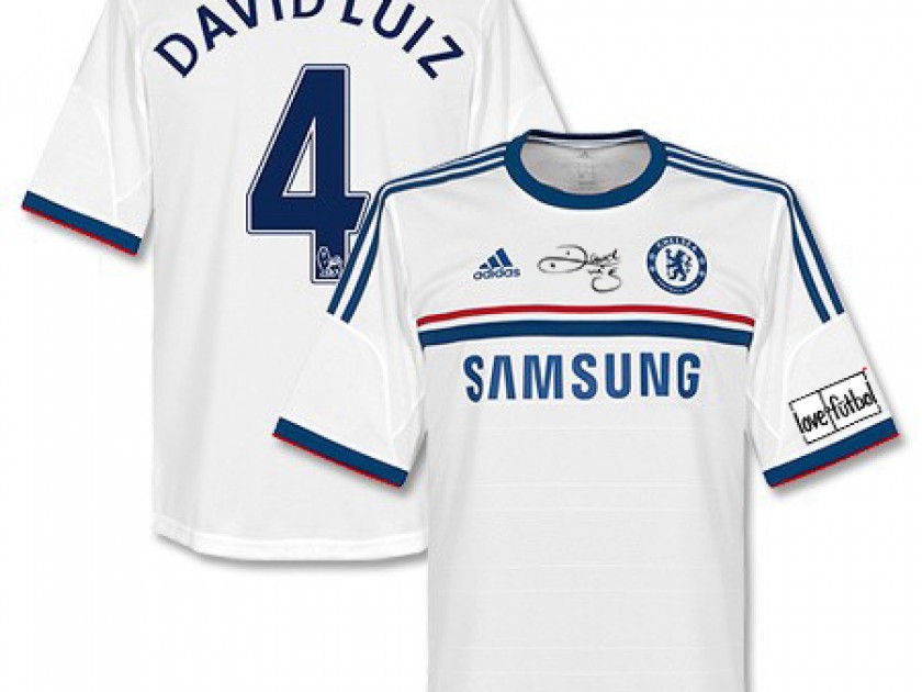 David Luiz Chelsea FC shirt signed with special patch