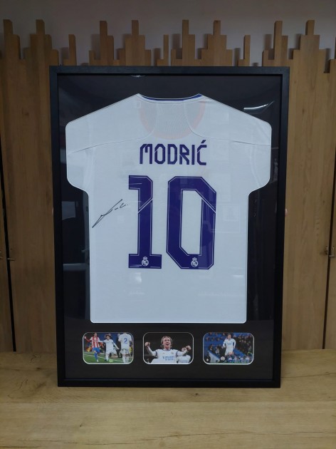 Luka Modrić's Real Madrid Signed and Framed Shirt