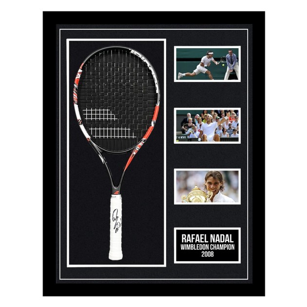 Rafael Nadal Signed and Framed Tennis Racket