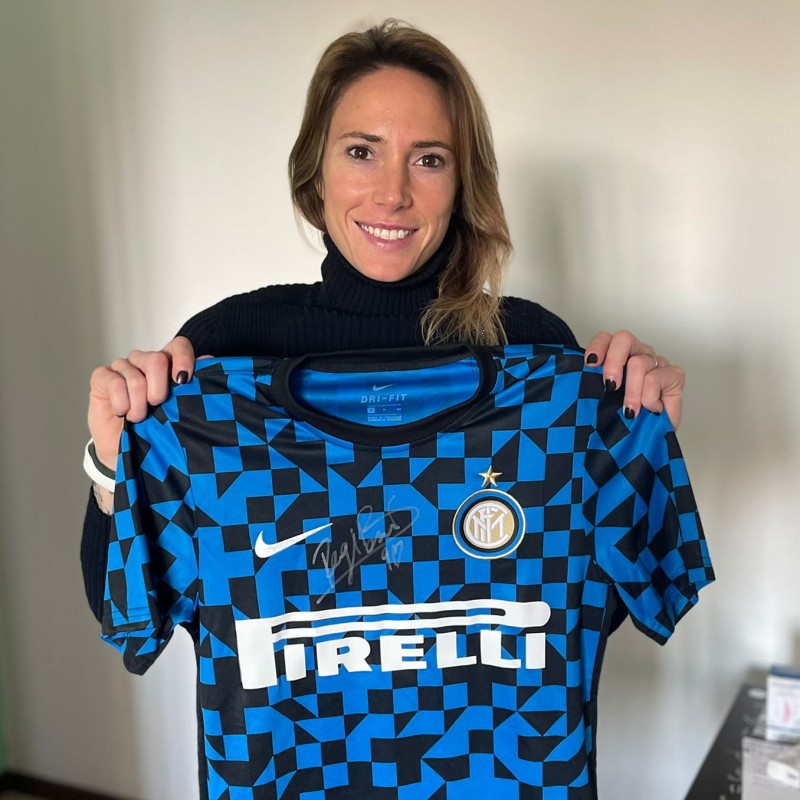 Baresi's Inter Worn and Signed Pre-Match Shirt, 2019/20