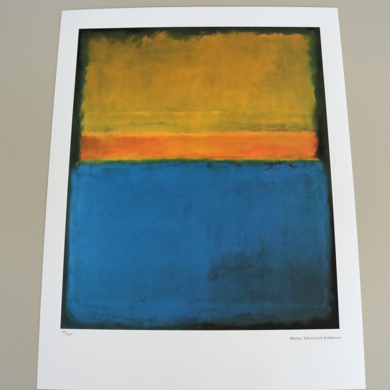 Signed Offset Lithography by Mark Rothko (after)