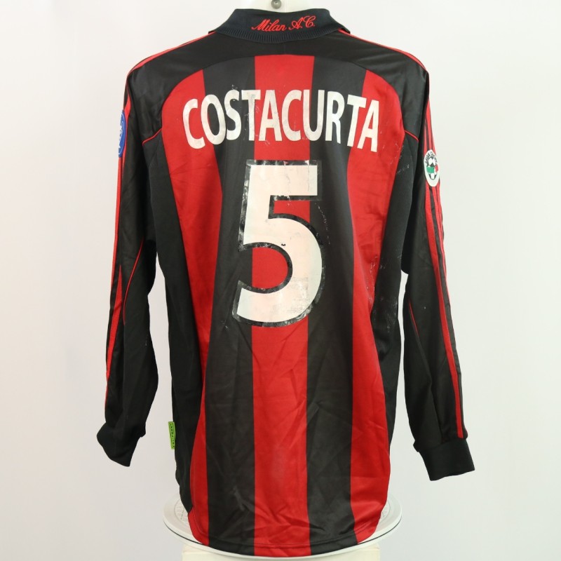 Cosacurta's Match-Issued Shirt, Milan vs Perugia 2001/02