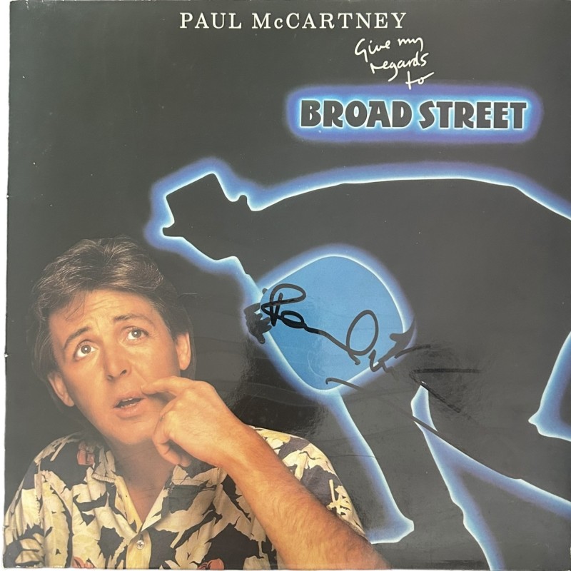Paul McCartney Firmato Give My Regards To Broad Street Vinile LP