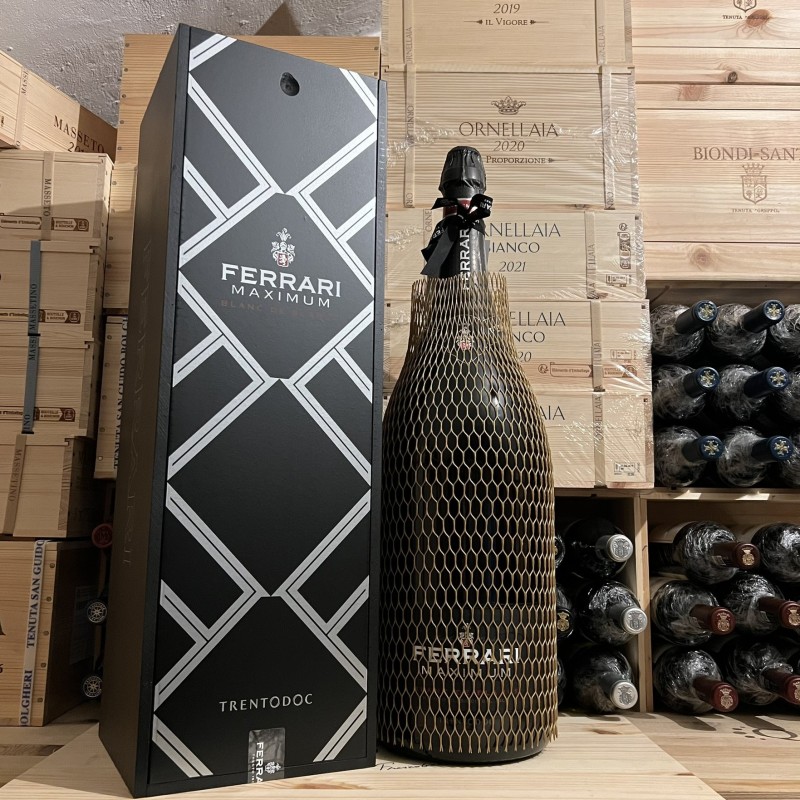 Ferrari Maximum Blanc de Blancs Mathusalem in a Wooden Case - 6 Litres