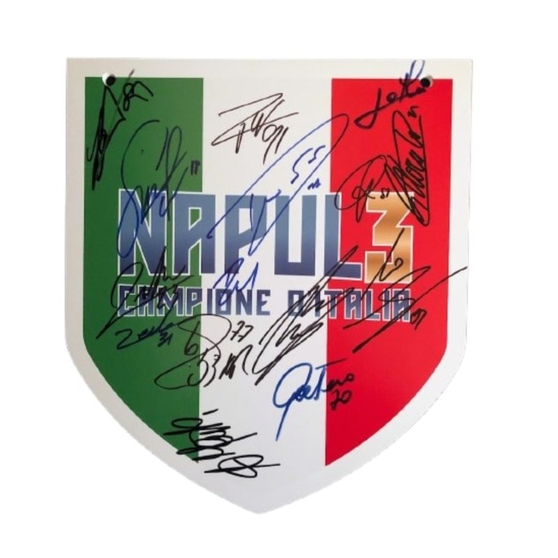 Scudetto "Napul3" Napoli, 2022/23 - Autografato dalla rosa