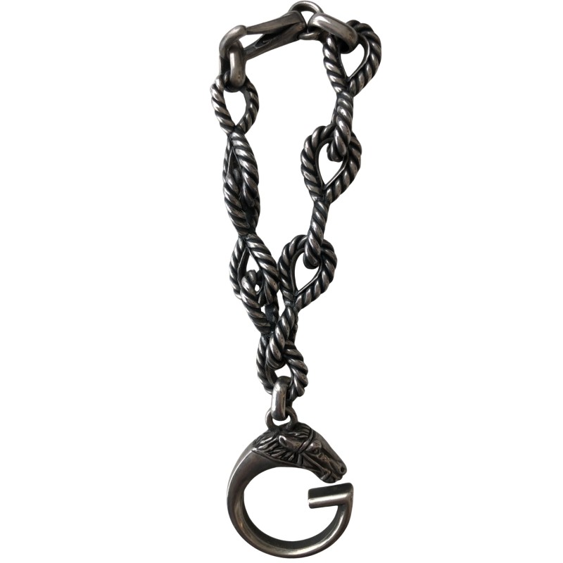Vintage Gucci Sterling Silver Horse Head Bracelet – New in Original Box