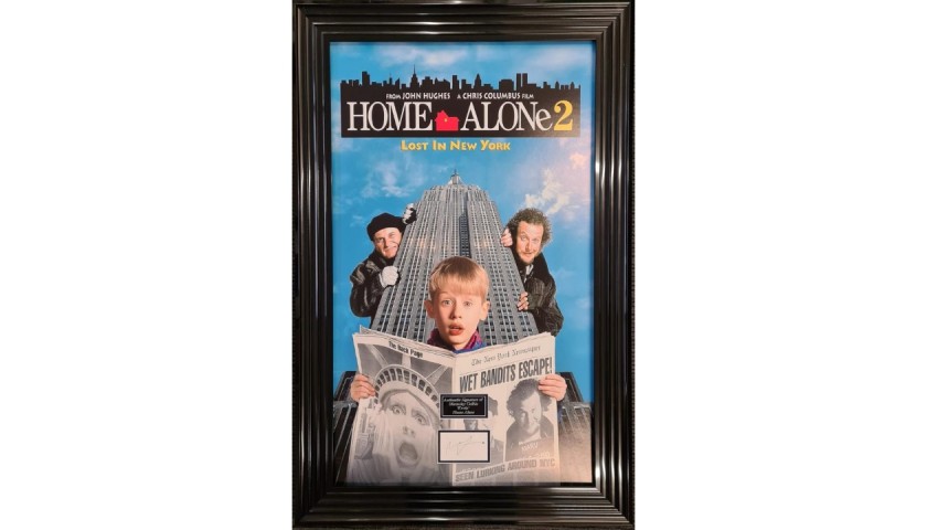 Macaulay Culkin Signed Home Alone Poster