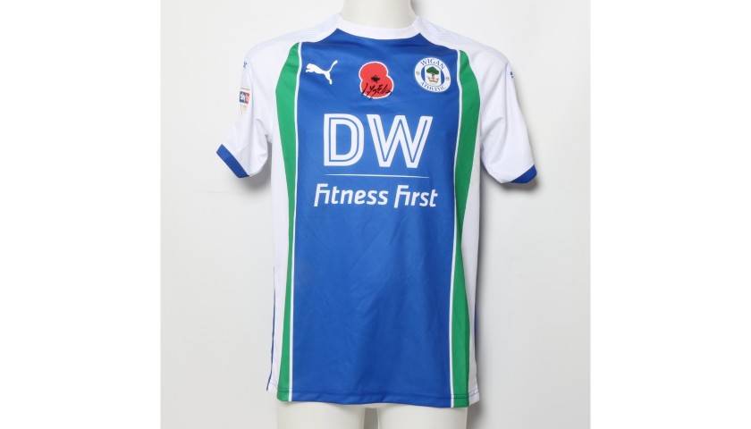 Leonardo Da Silva's Match-Worn Wigan Athletic Signed Poppy Home Shirt 