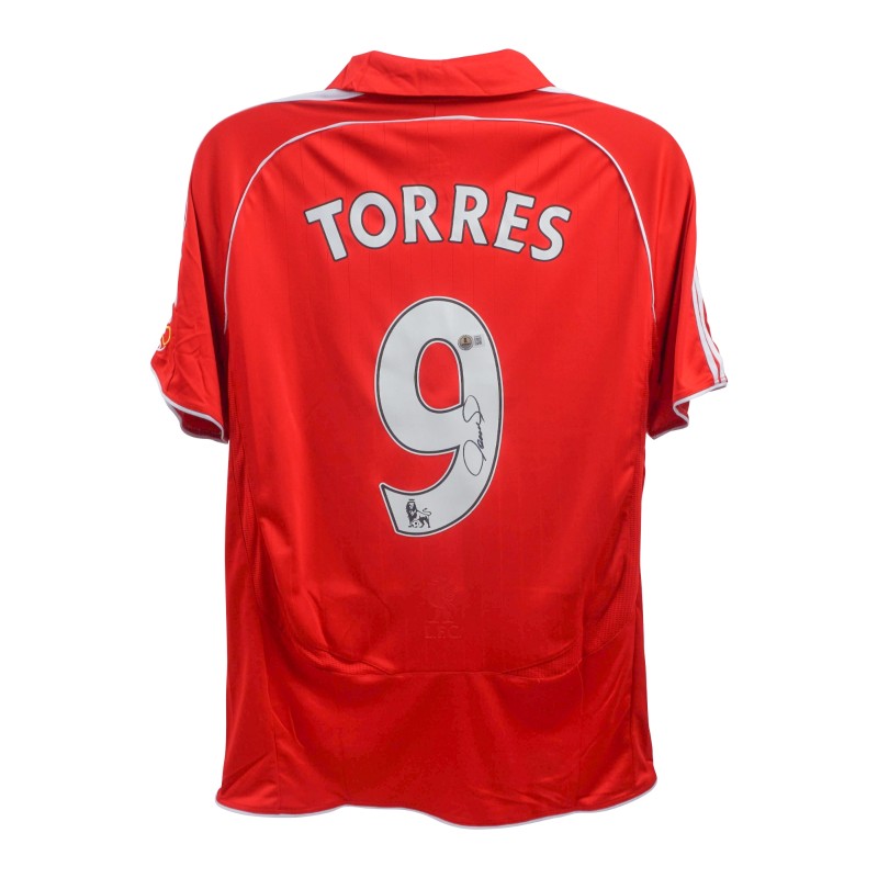 Replica della maglia firmata da Fernando Torres per il Liverpool FC