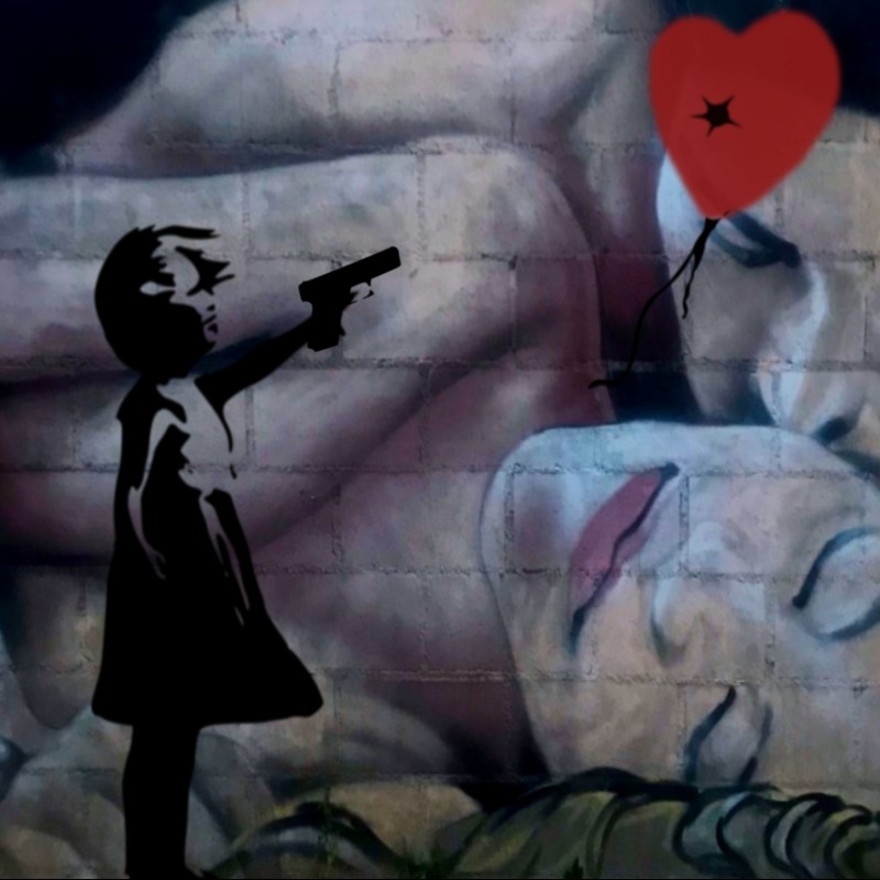 "Banksy vs The Death of Love" by RikPen