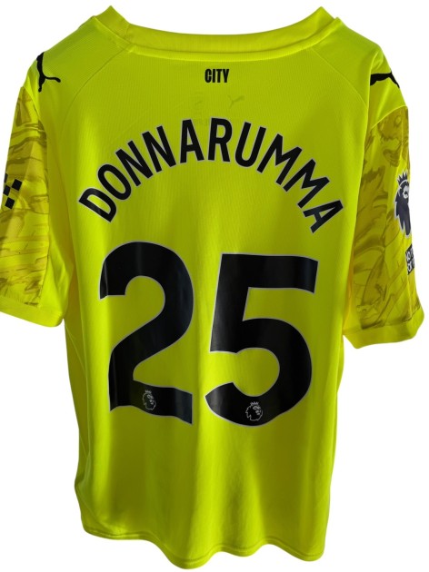 Gigi Donnarumma's Match Issued Special Poppy Shirt - Manchester City