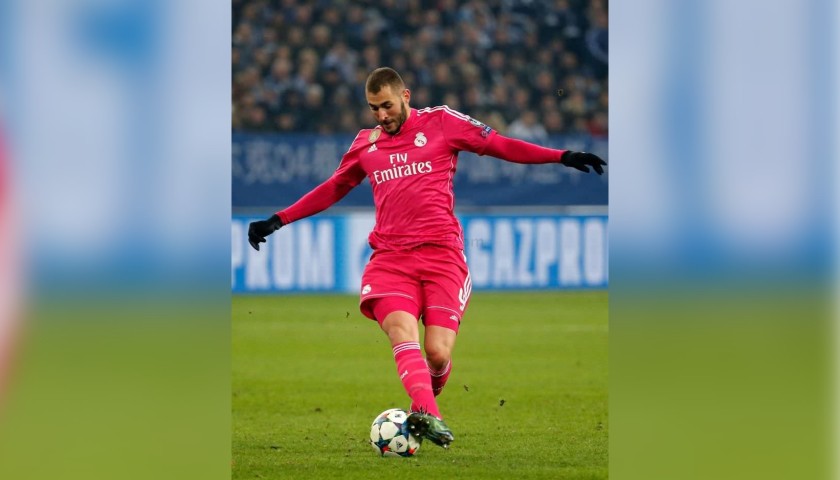 Benzema's Match-Issue Shirt, Schalke 04-Real Madrid 2015