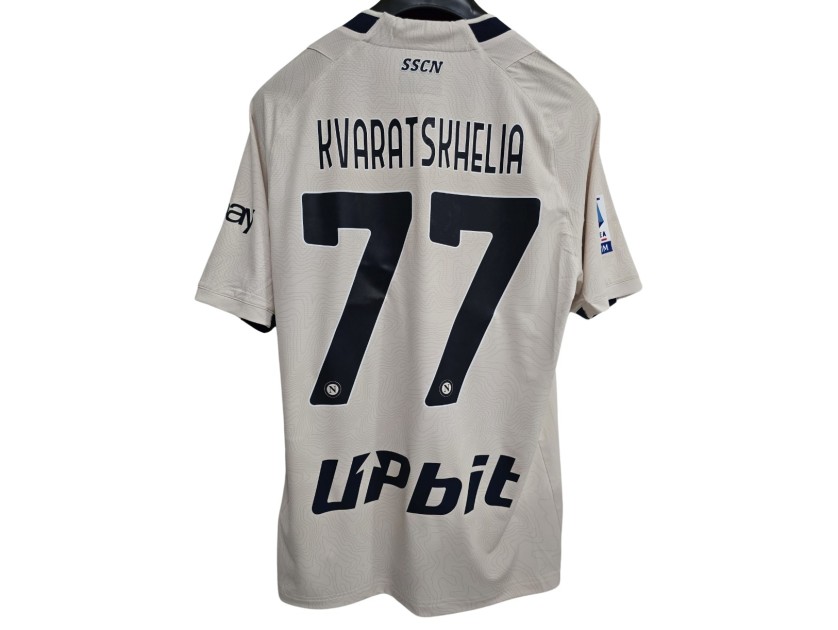 Kvaratskhelia's Match-Issued Shirt, Monza vs Napoli 2024 - Limited Edition