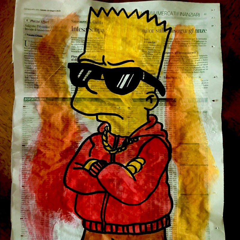 Bart Simpson – Opera Unica su Quotidiano di RikPen