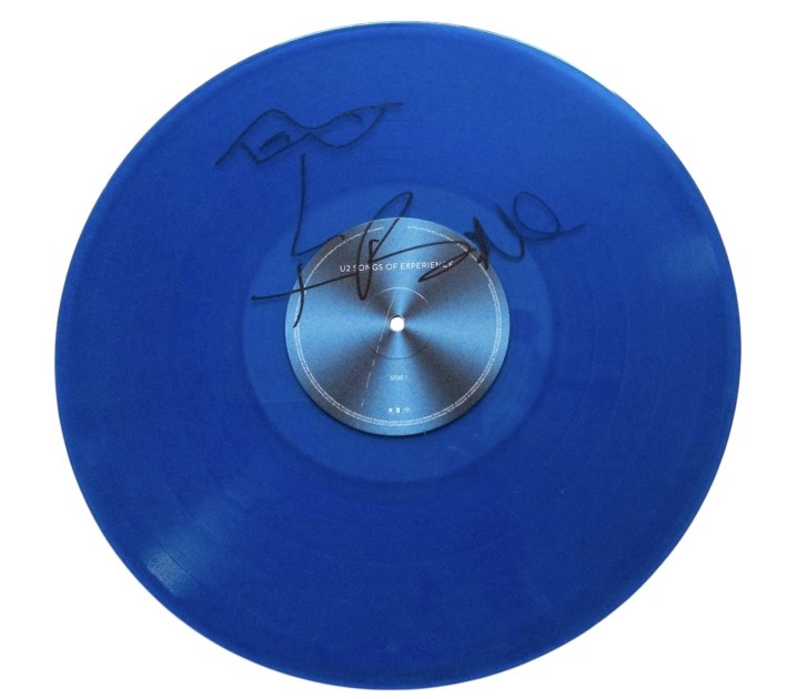 Bono Signed Vinyl Disc