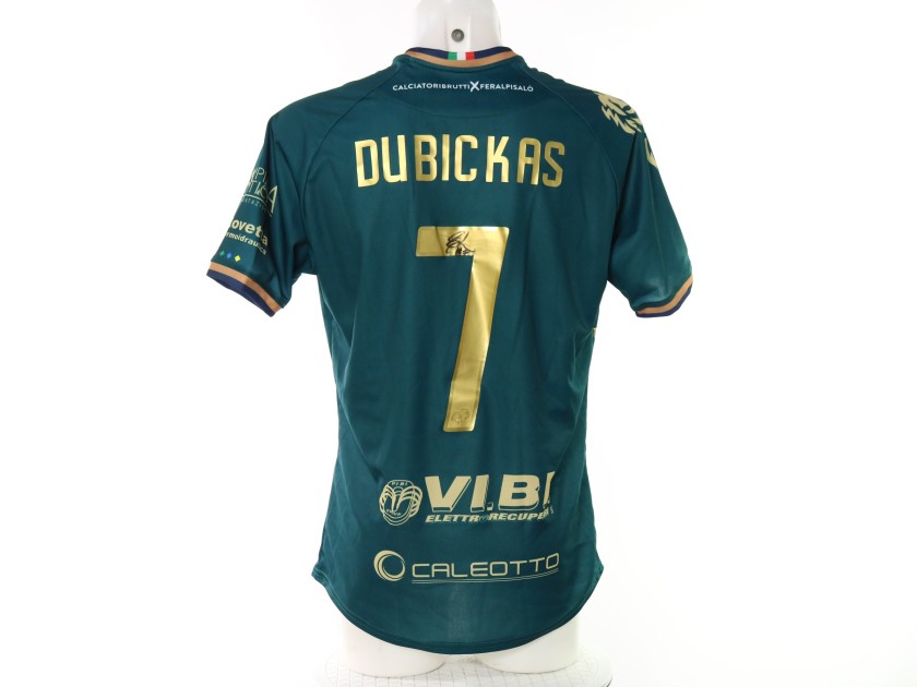 Dubickas' Feralpisalò vs Virtus Verona CALCIATORIBRUTTI Unwashed Signed Shirt, 2025