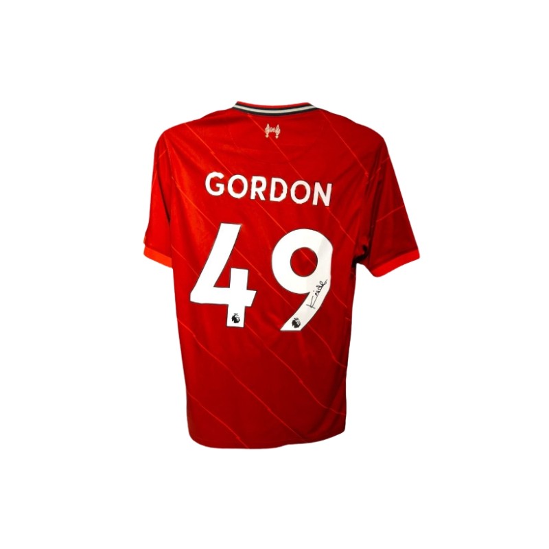 Kaide Gordon's Liverpool 2021/22 Signed Official Shirt