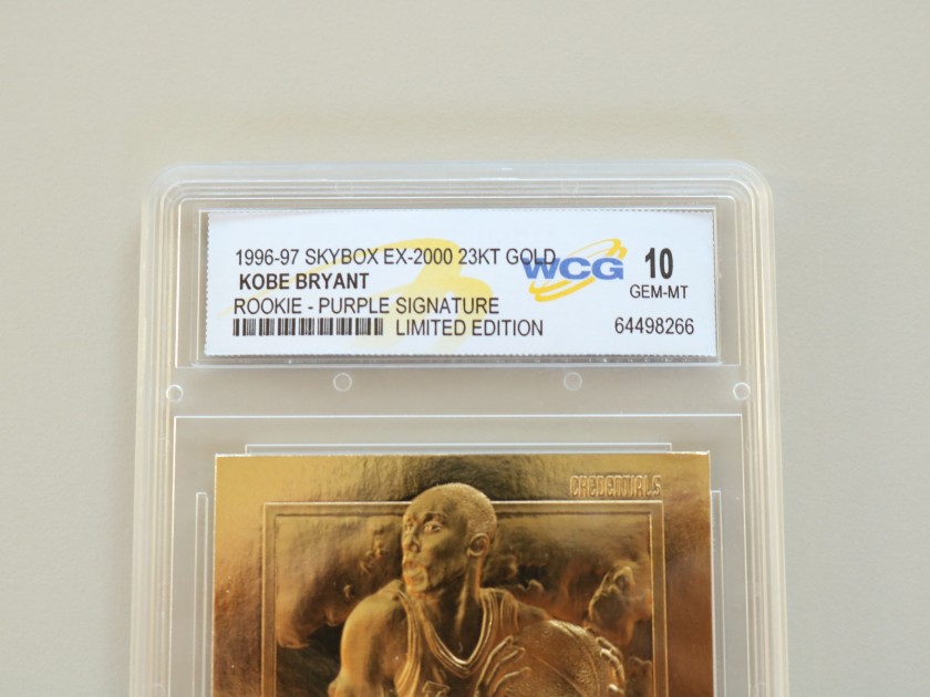 Kobe Bryant's Rookie Purple Signature Gold Card, 1996/97