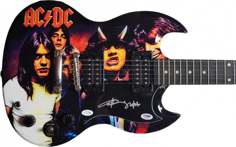 AC/DC Angus Young Signed Epiphone Guitar