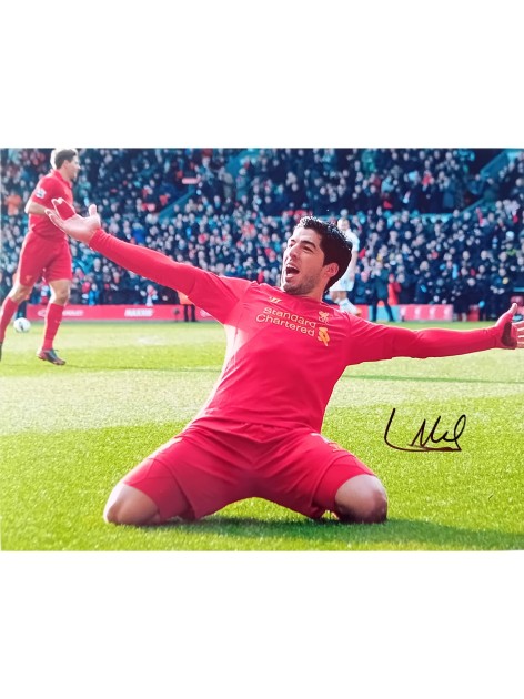 Luis Suarez's Liverpool Signed Photo