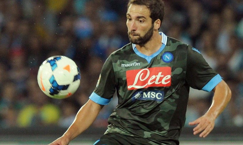 Higuain's Official Napoli Signed Shirt, 2013/14