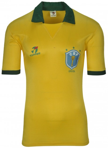 Brazil National football team jersey home shirt 1985/1988 size XL