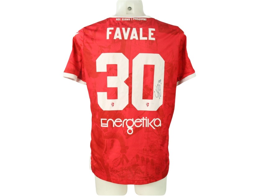 Favale's Signed Unwashed Shirt, Pro Vercelli vs Padova 2024