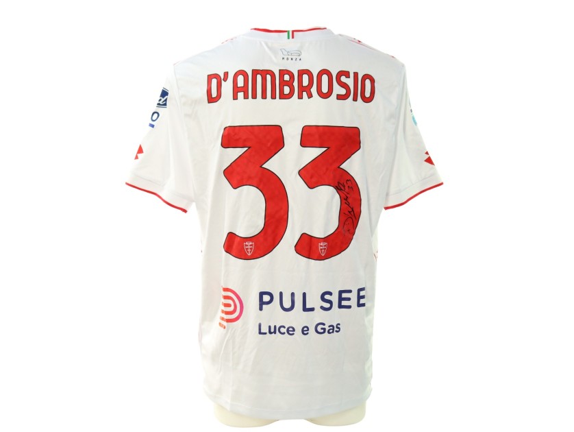 D'Ambrosio's Signed Unwashed Shirt, Parma vs Monza 2024