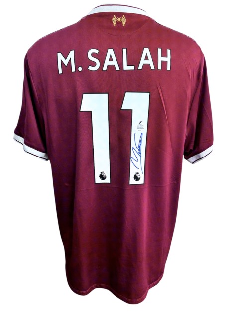 Salah's Liverpool Signed Official Shirt, 2017/18