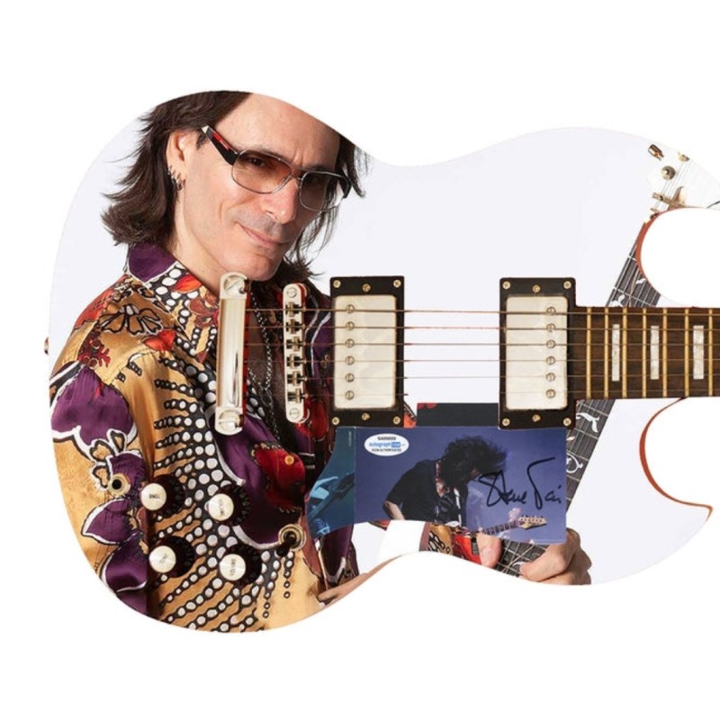 Steve Vai Signed Pickguard on a Custom Signature Edition Guitar