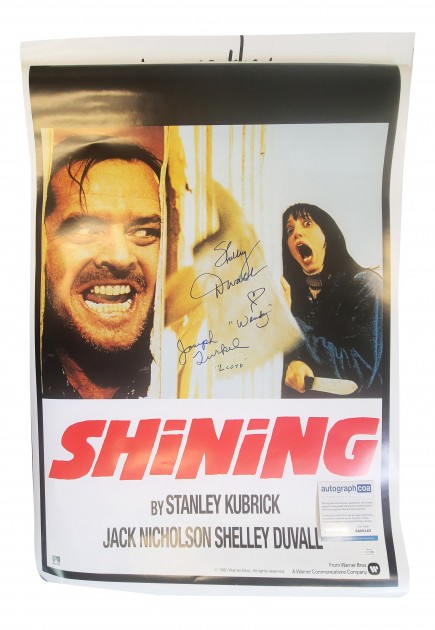 Shelley Duvall and Joe Turkel Signed The Shining Cast Poster