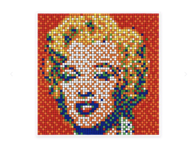 "Rubik Shot Red Marilyn NVDR1-4" by Invader