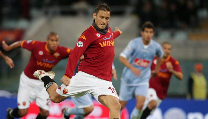 Totti's Signed Match-Worn Roma Shirt