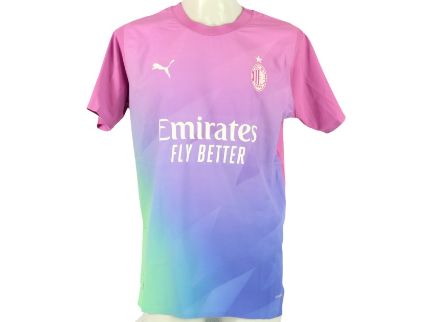 Rafa Leao AC Milan Match Signed Shirt, 2023/24 - CharityStars