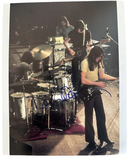 David Gilmour Pink Floyd Fotografia autografata