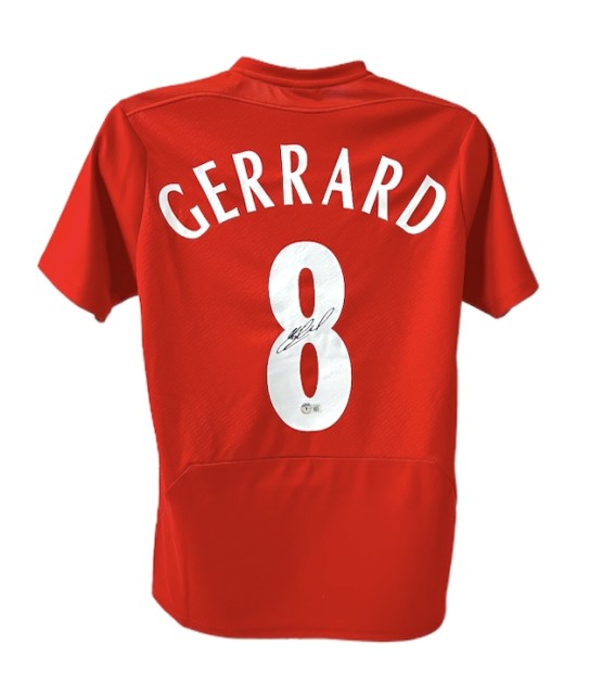 Steven Gerrard's Liverpool FC Signed Replica Shirt