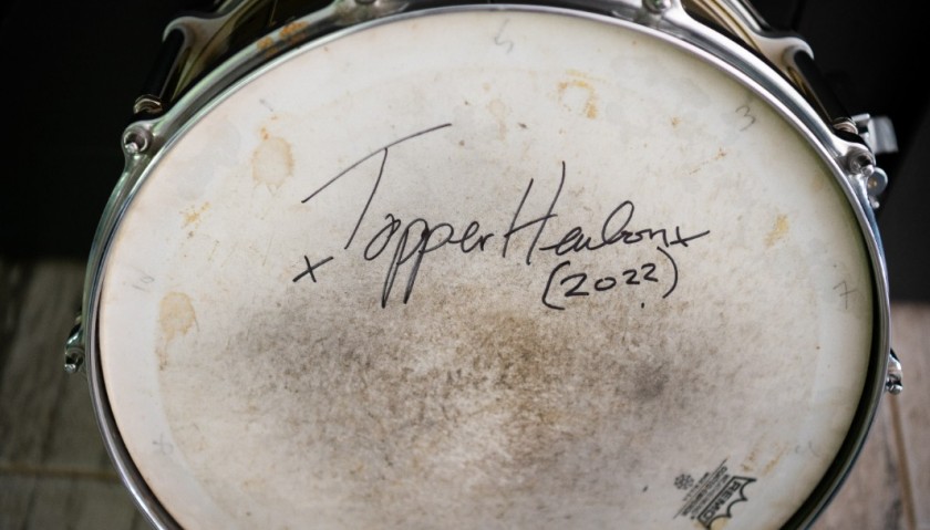 Topper Headon of The Clash Signed Snare Drum 