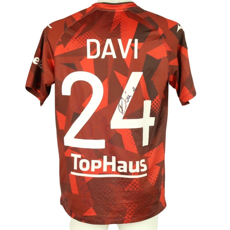 Davi's Unwashed Signed Shirt, Venezia vs Sudtirol 2023