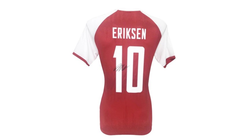 Christian Eriksen's Denmark Signed Shirt