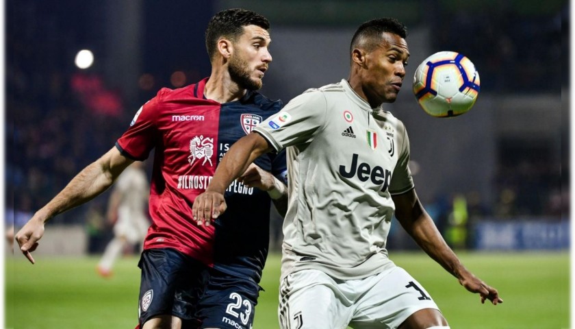 Alex Sandro's Match Shirt, Cagliari-Juventus 2019