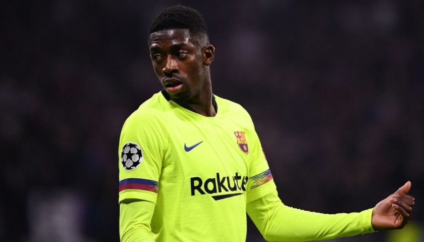 Dembele's Match-Issued Barcelona Shirt, UCL 2019/20