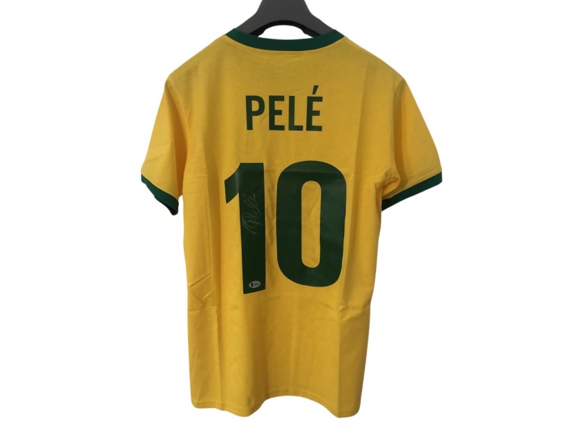 Pele replica Brazil Signed Shirt