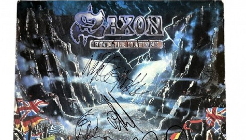 Saxon Signed 'Rock the Nations' Vinyl LP - CharityStars