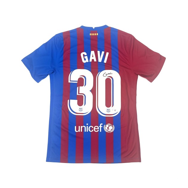 Gavi's FC Barcelona Signed Shirt