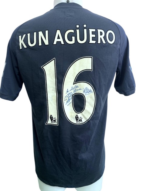 Aguero's Manchester City Signed Match-Worn Shirt, 2010/11