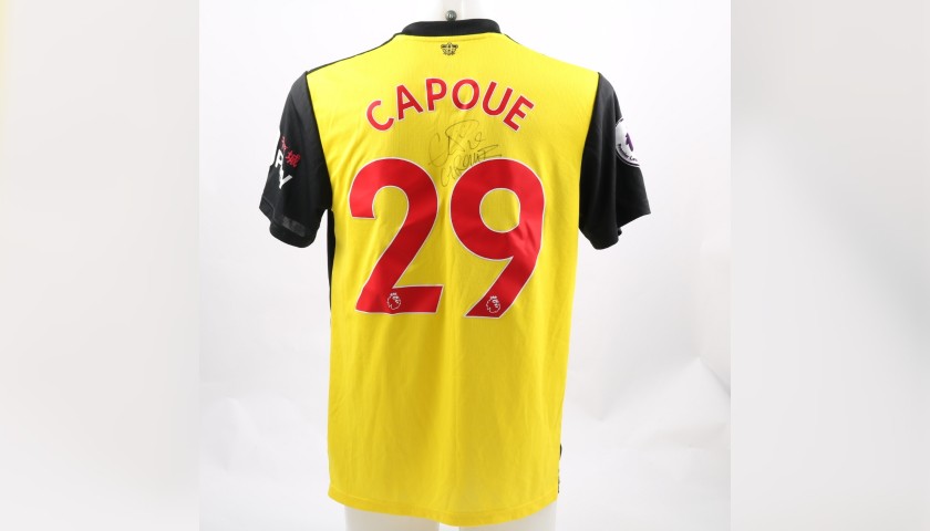 Capoue's Watford FC Worn and Signed Poppy Shirt